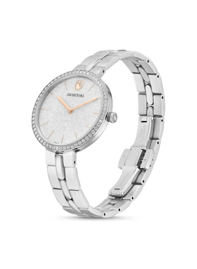 SWAROVSKI Cosmopolitan Pave Stainless Steel Silver Dial Analog Watch